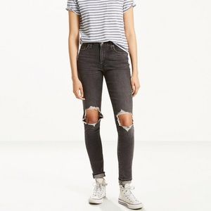 Levi's 721 High Rise a Skinny black wash